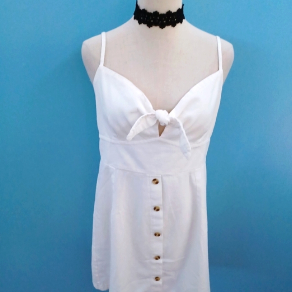 NEW Rosie Harlow spring cotton tie front dress XXL, XL or L - Picture 4 of 12